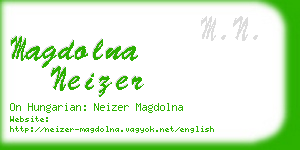 magdolna neizer business card